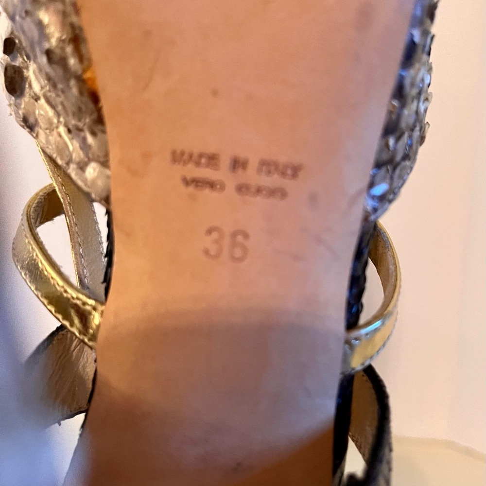 Massimo Doganna Python Heels Size 36 - image 7